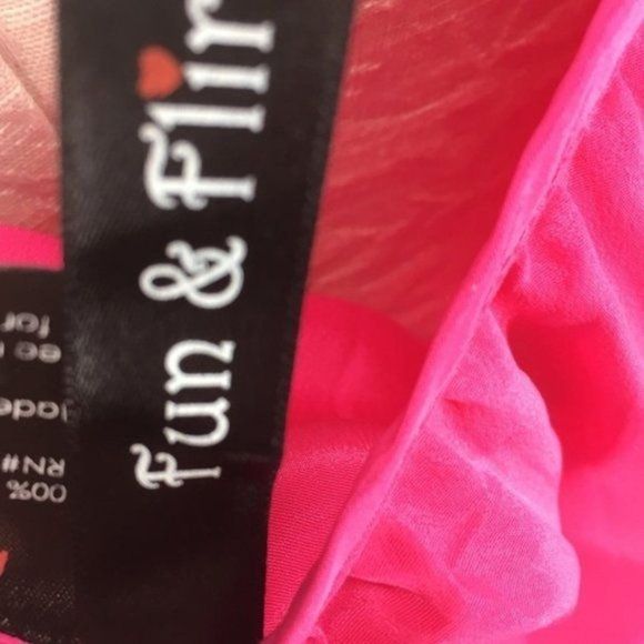 Fun Flirt Pink Spaghetti‎ Strap medium Dress - Picture 4 of 5